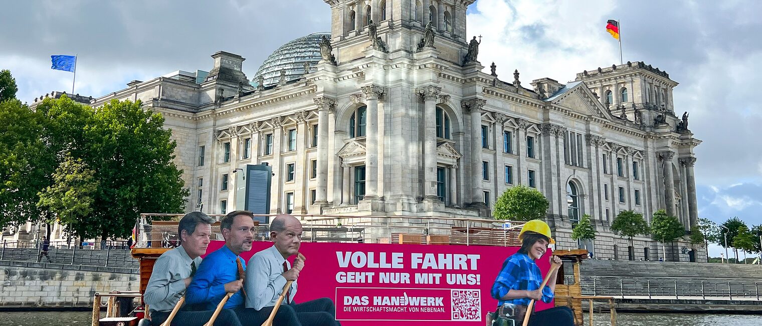 Spreefloß-Aktion zum Tag des Handwerks am 17.9.2022 Spreefloß-Aktion zum Tag des Handwerks am 17.9.2022